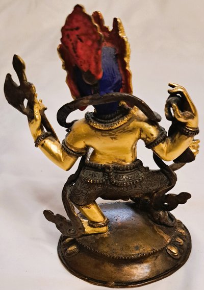 Statuette d'art d'Asie  ancienne en bronze de "Ganesh"