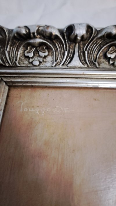 Ritratto di uomo arabo olio su tavola di Louis Chiebert XX secolo