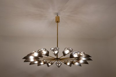 Simone Malachin. Lustre « étoile » en verre de Murano. Contemporain.  LS64041509I