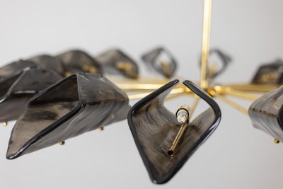 Simone Malachin. Lustre « étoile » en verre de Murano. Contemporain.  LS64041509I