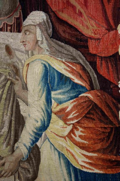 Aubusson tapestry: Judith beheads Holofernes, 17th century