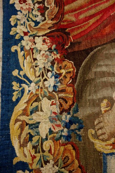 Aubusson tapestry: Judith beheads Holofernes, 17th century
