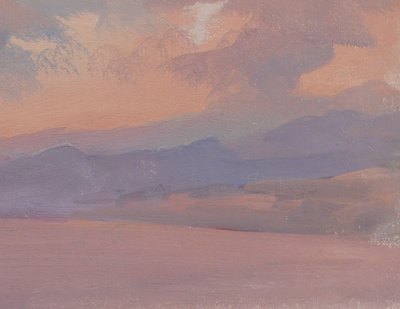 Alfons VERHEYEN 1903-1990 Studie eines Himmels, Effekt in Mauve, um 1940-50