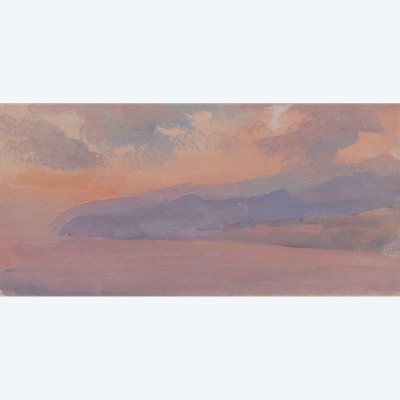 Alfons VERHEYEN 1903-1990 Studie eines Himmels, Effekt in Mauve, um 1940-50