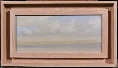 Alfons VERHEYEN 1903-1990 Etude de ciel, effet en bleu et vert, vers 1940-50