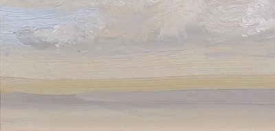 Alfons VERHEYEN 1903-1990 Etude de ciel, effet en bleu et vert, vers 1940-50