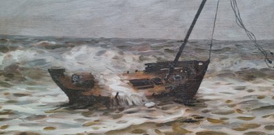 Alexandre BRUN - Un bateau échoué