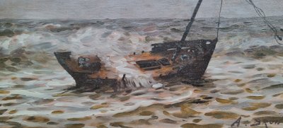 Alexandre BRUN - Un bateau échoué