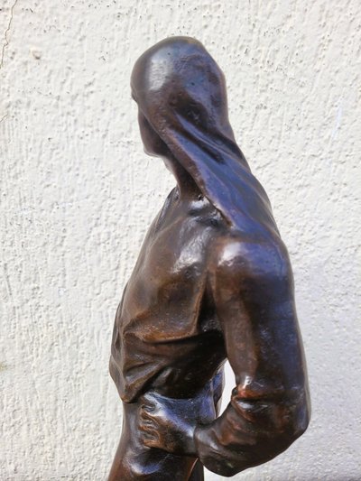 C Meunier, Le Débardeur Du Port d'Anvers, Bronze Signé, XIXème Siècle