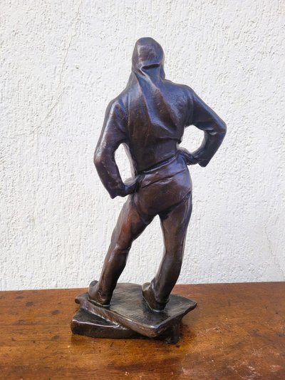 C Meunier, Le Débardeur Du Port d'Anvers, Bronze Signé, XIXème Siècle