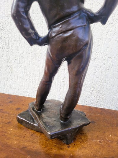C Meunier, Le Débardeur Du Port d'Anvers, Bronze Signé, XIXème Siècle