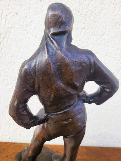 C Meunier, Le Débardeur Du Port d'Anvers, Bronze Signé, XIXème Siècle
