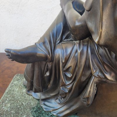 Sofocle, grande scultura in bronzo, XIX secolo