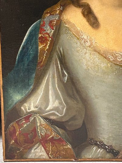 French School Of The XVIIIth Century Portrait Of A Woman Of The Louis XV Regency Period