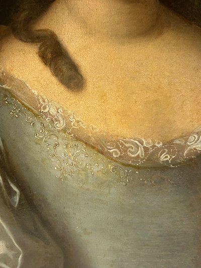 French School Of The XVIIIth Century Portrait Of A Woman Of The Louis XV Regency Period