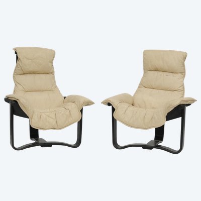 Pair of Manta armchairs by Ingmar Relling for Westnofa