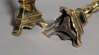 Paire de pic-cierges d'époque Louis XIV 
