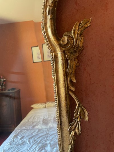 Louis XV Style Italian Gilded Wood Mirror