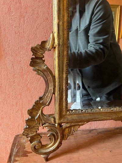 Louis XV Style Italian Gilded Wood Mirror