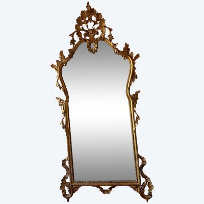 Louis XV Style Italian Gilded Wood Mirror