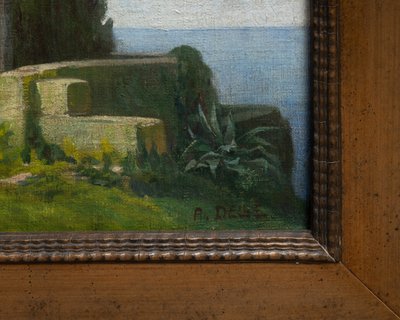 Huile sur toile signée A. Delle, fin XIXe / début XXe siècle