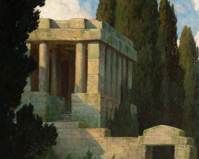 Huile sur toile signée A. Delle, fin XIXe / début XXe siècle