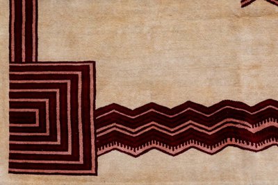 Art Deco style wool rug, or tapestry. Contemporary work.LS64303607A