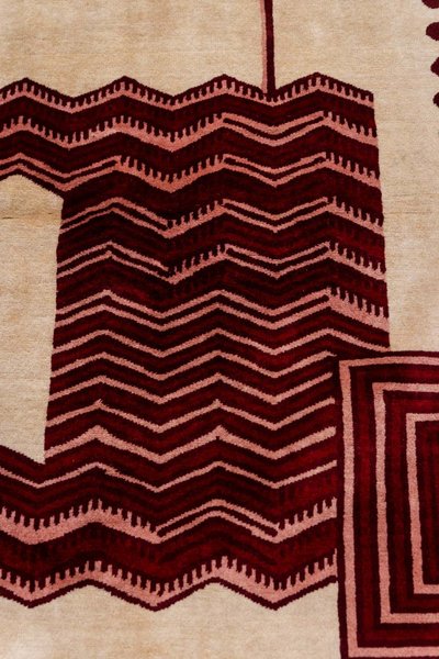 Art Deco style wool rug, or tapestry. Contemporary work.LS64303607A