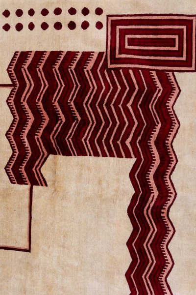 Art Deco style wool rug, or tapestry. Contemporary work.LS64303607A