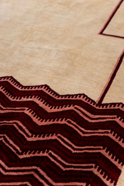 Art Deco style wool rug, or tapestry. Contemporary work.LS64303607A