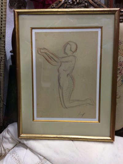 Nude signed Hélène VOGT