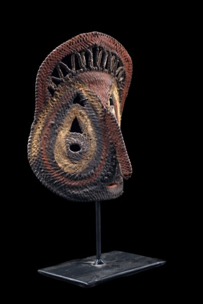 Yam mask, tribal art, Oceanian art, basketry, Papua New Guinea, Oceanian art