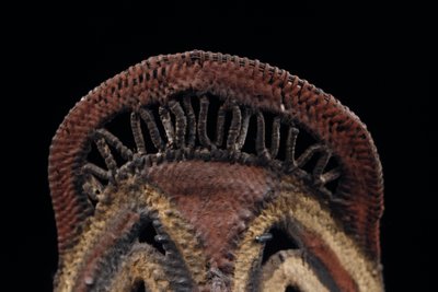 Yam mask, tribal art, Oceanian art, basketry, Papua New Guinea, Oceanian art