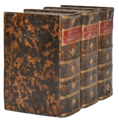 Livre " TITI LIVII Patavini Historiarum ab Urbe Condita " 1740, 3 volumes 