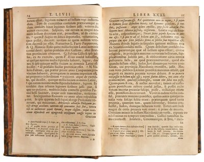 Livre " TITI LIVII Patavini Historiarum ab Urbe Condita " 1740, 3 volumes 
