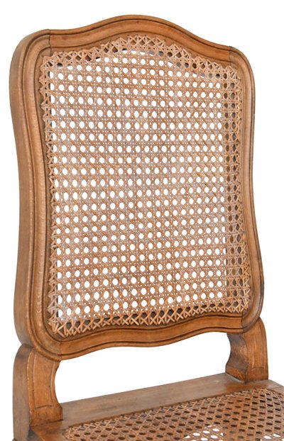 Suite of 8 Louis XV caned chairs