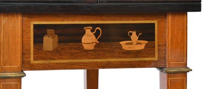 Bureau bonheur du jour en marqueterie dans le goût de Charles Topino