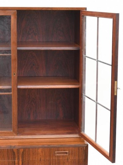 Scandinavian design vintage showcase by LYBY MOBLER DENMARK