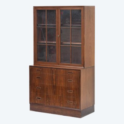 Scandinavian design vintage showcase by LYBY MOBLER DENMARK