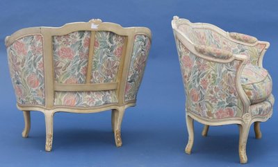 Coppia di poltrone a marquise in stile Luigi XV