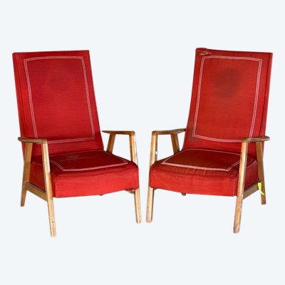 Coppia di poltrone vintage