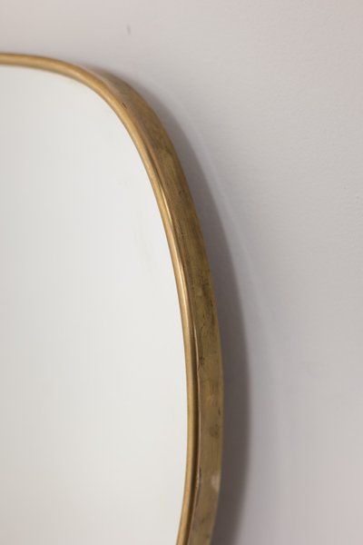 Pair of mirrors in the taste of Gio Ponti. Circa 1970. LS6350859M