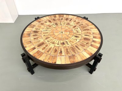 Table basse "Les Herbiers" par Roger Capron