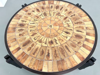 Table basse "Les Herbiers" par Roger Capron