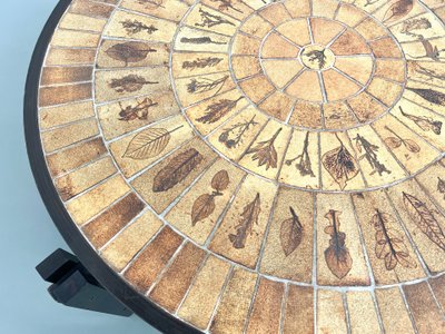 Table basse "Les Herbiers" par Roger Capron