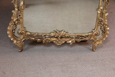 Louis XV giltwood mirror