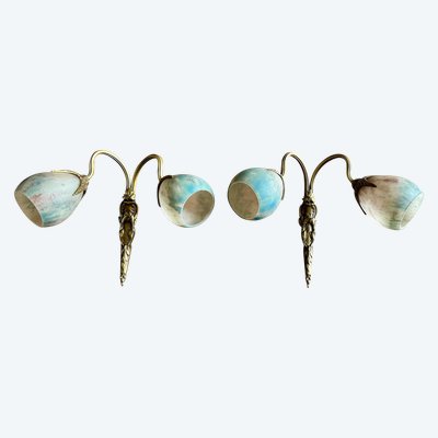 Paire d’appliques Art Nouveau 