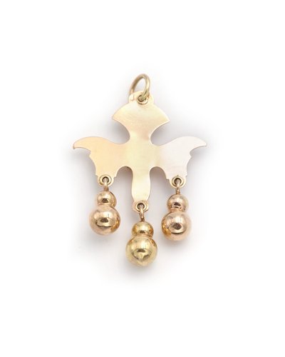 Pendentif Saint-Esprit du Puy en or 18k, bijou religieux, bijou ancien, puy en velay, auvergne