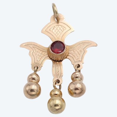 Pendentif Saint-Esprit du Puy en or 18k, bijou religieux, bijou ancien, puy en velay, auvergne