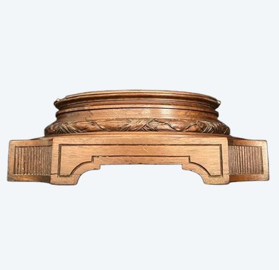 Socle en bois sculpté – signé ED. Mauvert LET Toulouse 